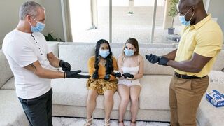 Step Daughters Sera Ryder & Alona Bloom Get Their Twats Fresh And Clean For Step Dads