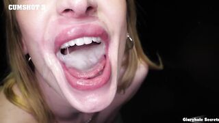 GloryHole - Cumpilation With Hot Babes Getting HOT JIZ In Their Mouths