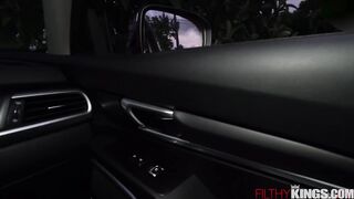 Hot Asian Hooker Gets Fucked in the Back of the Car