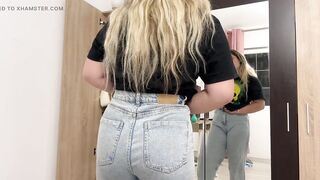 Big Booty Latina Trying on Clothes While Farting