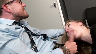 Small tits Anna Darling sprayed in mouth from Luke