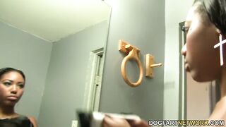 Chanell Heart sucks and fucks in a gloryhole