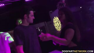 Brooke Wylde gets gangbanged in a club