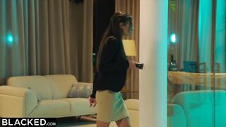 BBC-Curious hotel clerk Vanessa seduces guest