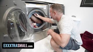 Teen Loves Playing Hide And Seek Because She Can Fit Into The Washing Machine