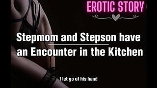 Kitchen Sex between Step Mother and her Step Son