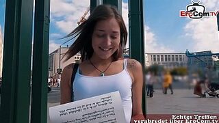 cute 18yo student teen in holiday sex casting pick up over date and fuck no condom first time