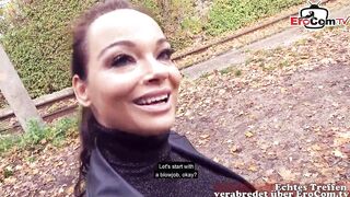 German horny chubby mom public pick up in Berlin EroCom Date in Park POV