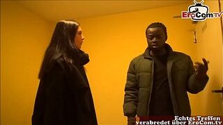 German teen make fuck a big black cock guy