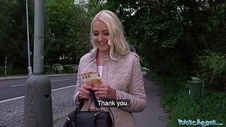 Public Agent Blonde sexy Helena craves Czech holiday dick