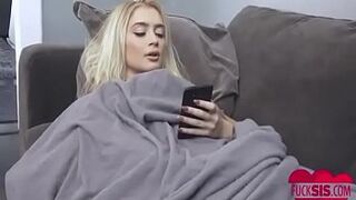 Blonde stepsister fucking stepbrother pov