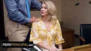 Mature Slut Gigi Dior Swallows Principal's Cumshot To Help Her Stepson - Perv Principal