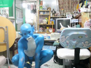 19 Years Old Digitmon Veemon Boy / Body paint / Bodypaint Naked Cosplay