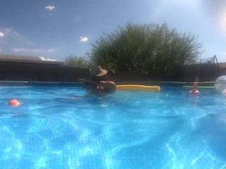9 Months Pregnant Pool Sex FULL