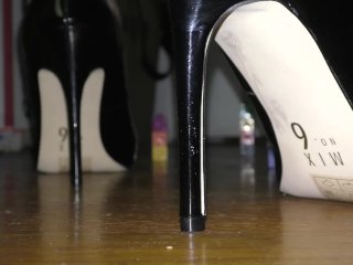 A Man in Heels - Dominating A Small City in Black Patent Heels (SFX Test!)