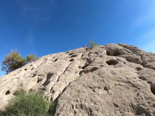 Anita Blue Rock Climbing