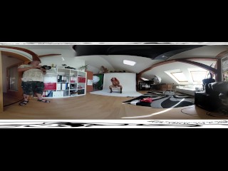 Anne Wildx 01 - Backstage before masturbation video 3DVR 360 UP-DOWN