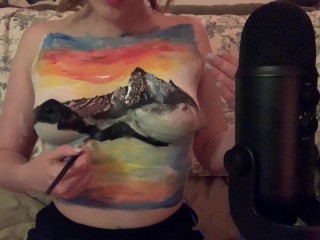 ASMR - a bob ross body paint