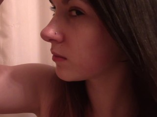 ASMR Brushing My Brunette Hair