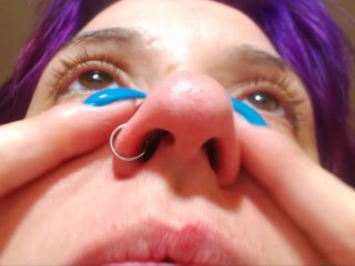 ASMR Extreme nose close-up