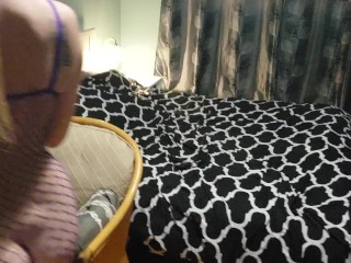 Ass to mouth with a glowing buttplug !