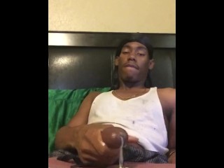 At home strokin my bbc