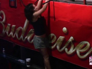 Awesome Upskirt Asses On Spring Break Clubbin Coeds