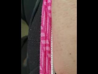 Bbw masterbating in car before work