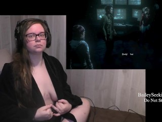 BBW Nerdy Gamer Girl Plays Until Dawn Part 8