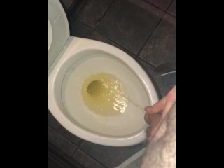 Bear Pissing in public