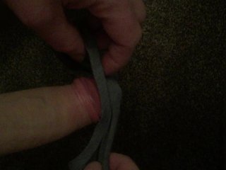 Big cumshot in my GFs panties when she is upstairs