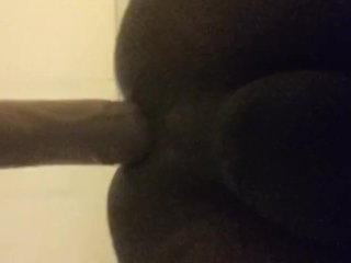 Black bottom rides dildo for practice