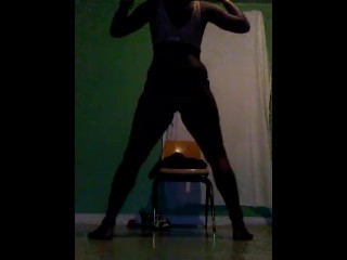 Black Goddess Dancing To Tanks When We:Her Second Time Hearing It