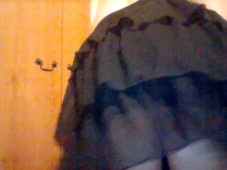 Black Skirt Tease