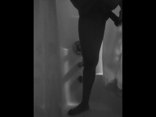 Black toy for pink pussy
