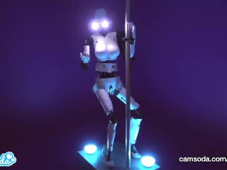CamSoda - Sex Robot cam girl twerks and orgasms