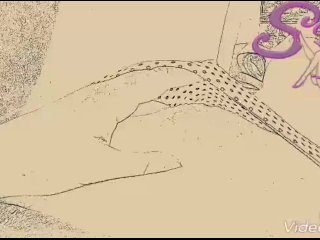 Cartoon aspettando la spiaggia