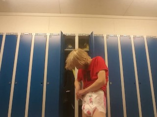 Changeing wet diaper after work