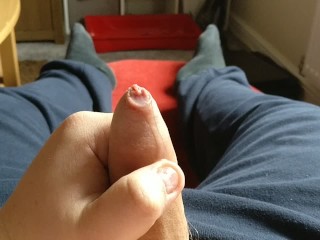 Chubby teen with Tight forskin cums for you!