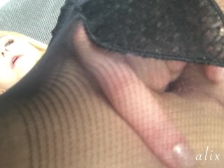 close up & wet for you in pantyhose