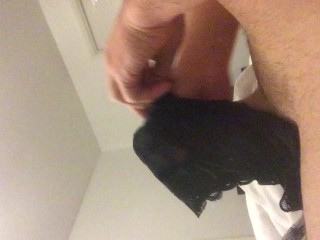 Cum in GFs Black Panties
