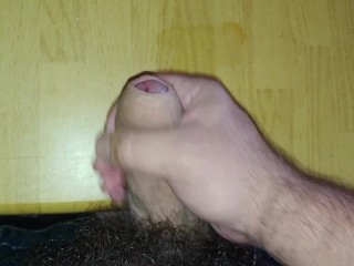 cumshot on table