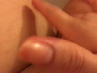 Curvy blonde fingering pussy while moaning and talking to you