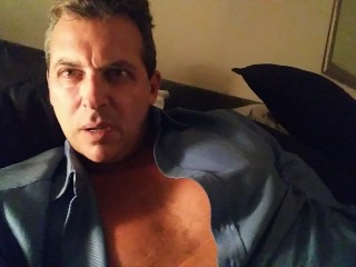 Daddy makes me Cum before bed and I taped him