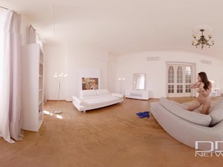 DDF Network VR - Stunning Euro Babe Zafira 360 Video Striptease