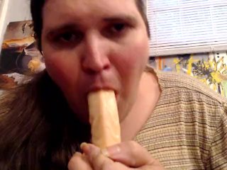 deepthroating my favorite toy
