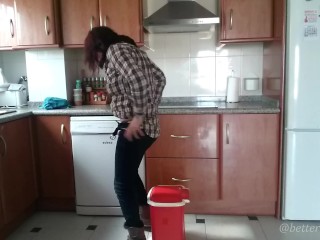 Desperate to Pee in the Kitchen