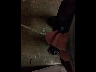 Desperation piss public 60 seconds at hotel parking garage.
