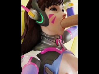 Dva Overwatch Deepthroath Blowjob Porn