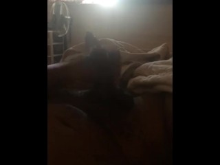 Early morning cumshot